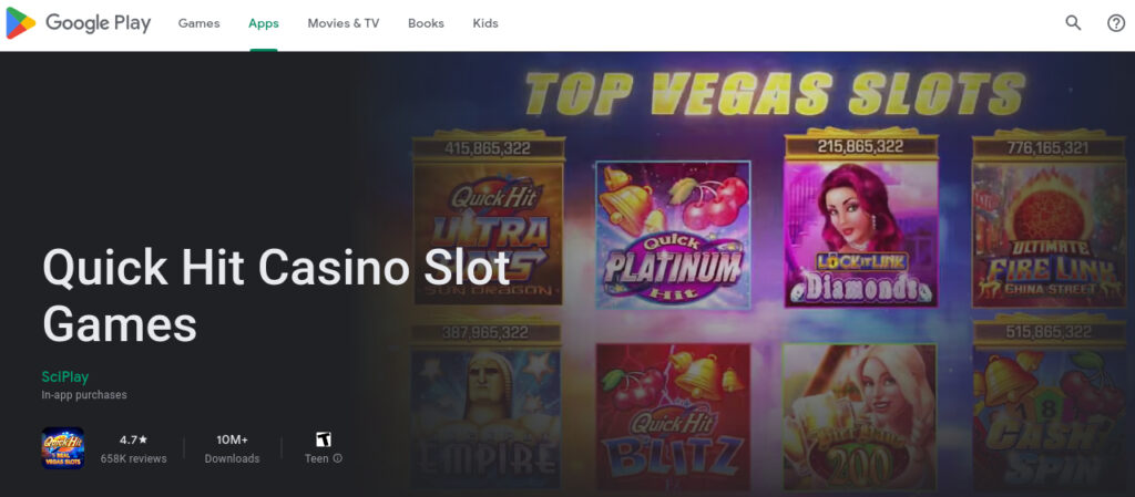 Google Play: Quick Hit Casino Slot Games